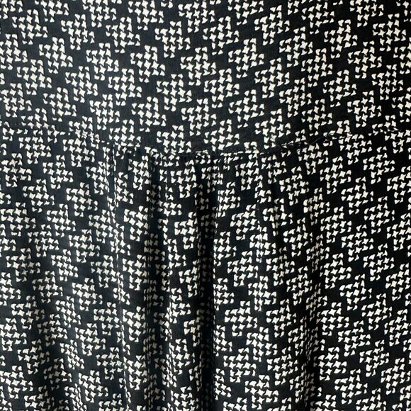 MAEVE for Anthropologie Myka Black Print Wide Leg Jumpsuit with Tie Size 8 - Picture 9 of 12